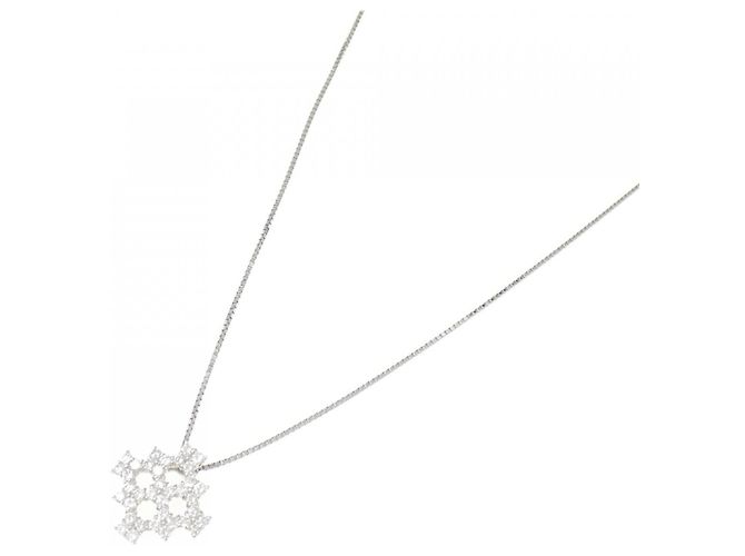 Autre Marque Collana con Diamanti Pt900 Pt850 Argento - vista 2