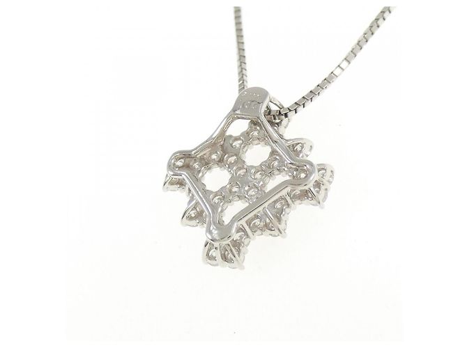 Autre Marque Collana con Diamanti Pt900 Pt850 Argento - vista 4