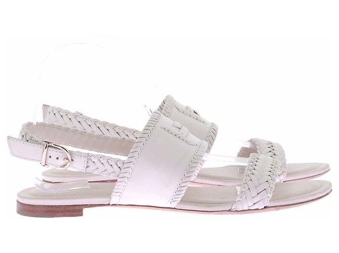 Tod's Sandali in pelle bianca Bianco - vista 3