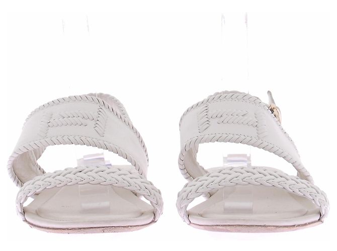 Tod's Sandali in pelle bianca Bianco - vista 5