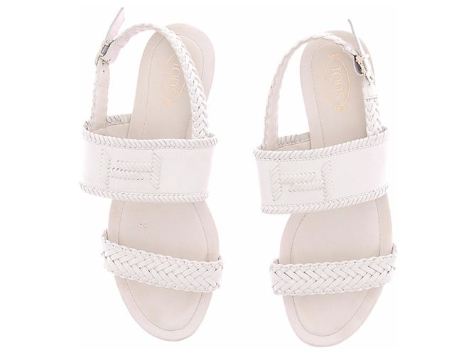 Tod's Sandali in pelle bianca Bianco - vista 6