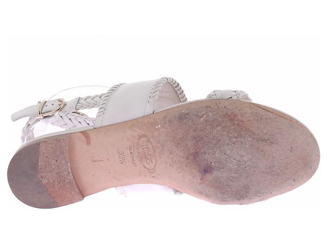 Tod's Sandali in pelle bianca Bianco - vista 7