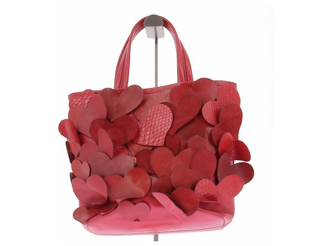 Borsa a mano Marc Jacobs in pelle rossa a cuore Rosso - vista 2