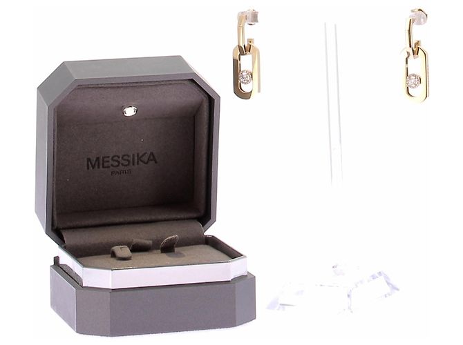 Messika Pendientes "So Move" en oro amarillo y diamantes Dorado - vista 6