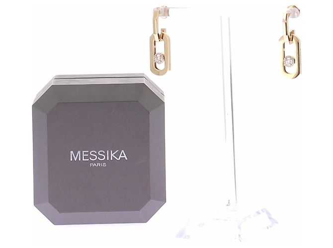 Messika Pendientes "So Move" en oro amarillo y diamantes Dorado - vista 7