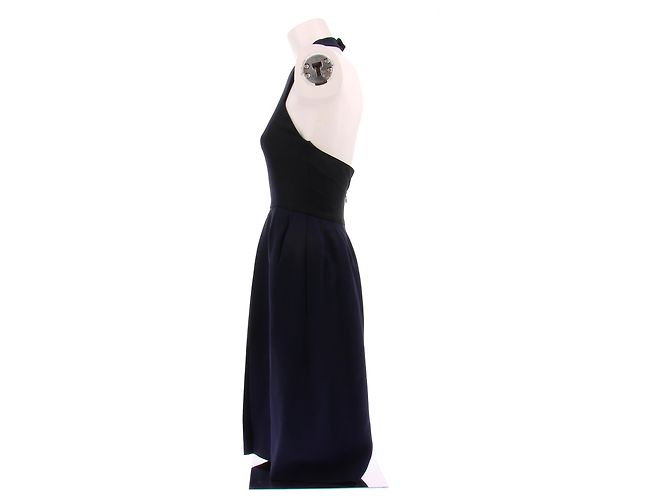 Dior Kleid aus Wolle Marineblau Größe S - Ansicht 3