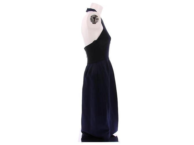 Dior Kleid aus Wolle Marineblau Größe S - Ansicht 4