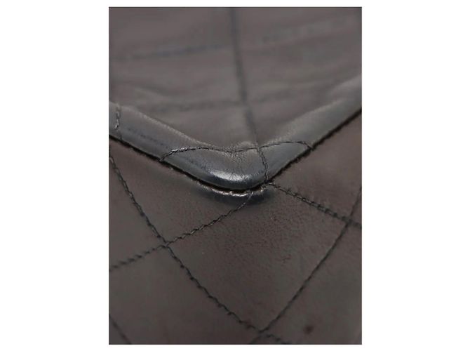 Chanel Bolsa mini Classic Single Flap vintage 1996 em pele de cordeiro preta Preto - vista 11