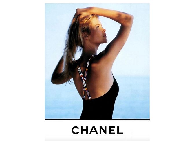 Costume intero Chanel logo CC Nero - vista 10