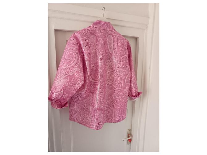 Etro Camisa Rosa Estampado Paisley - vista 10