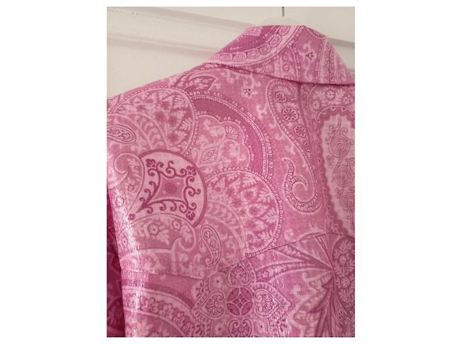 Etro Camisa Rosa Estampado Paisley - vista 11