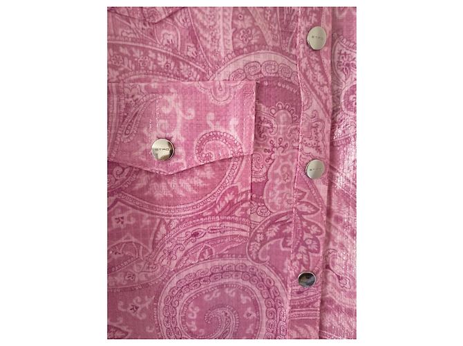 Etro Camisa Rosa Estampado Paisley - vista 2