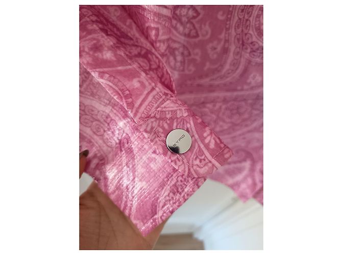 Etro Camisa Rosa Estampado Paisley - vista 3