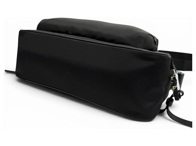 Borsa a tracolla in nylon e pelle Prada Nero - vista 4