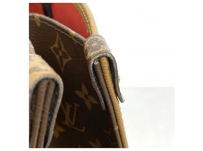 Borsa Tote Louis Vuitton Monogram Giant Reverse OnTheGo GM Marrone - vista 7