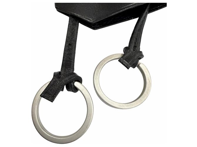 Hermès HERMES Vintage Leather Necklace Black - view 5