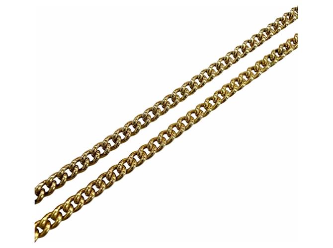 Céline Collana CELINE Vintage Triomphe Blazon con strass D'oro - vista 4