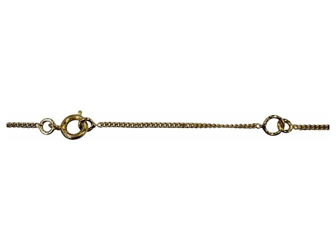 Céline Collana CELINE Vintage Triomphe Blazon con strass D'oro - vista 6