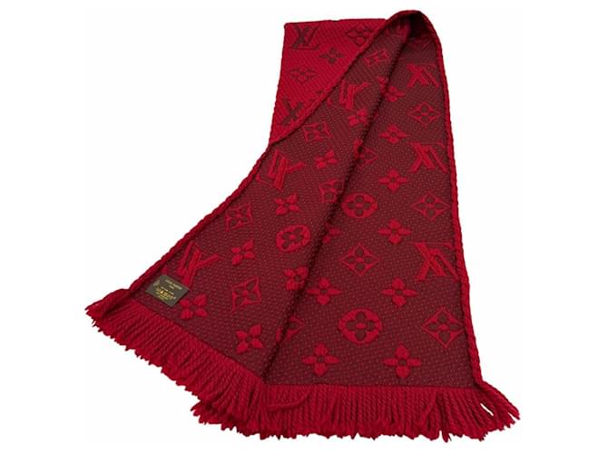 Sciarpa Louis Vuitton Logo Mania Rosso - vista 2