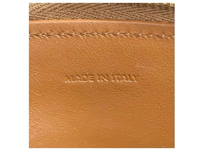 Céline Borsa a tracolla con catena Celine in pelle di vitello liscia Cuile Triomphe Marrone - vista 11