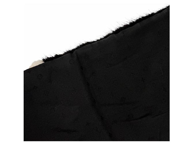 Louis Vuitton Nerzstola Schwarz Weiß - Ansicht 7