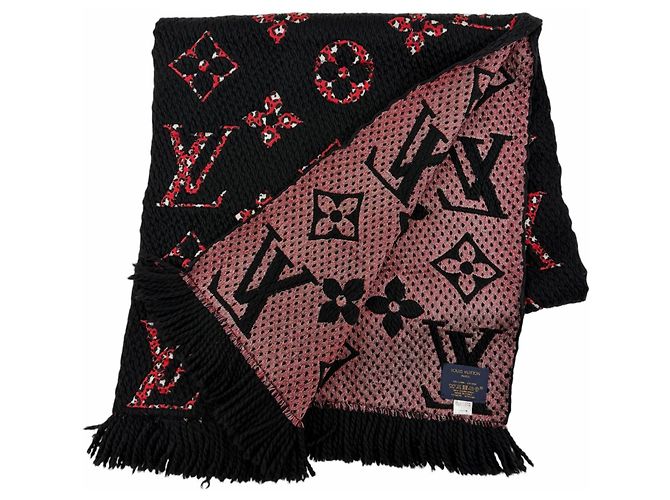 Stola Louis Vuitton Giant Monogram Jungle Nero - vista 2