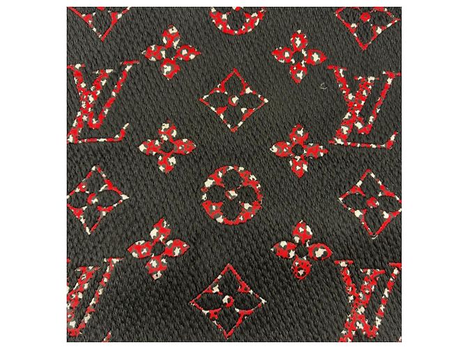 Stola Louis Vuitton Giant Monogram Jungle Nero - vista 4