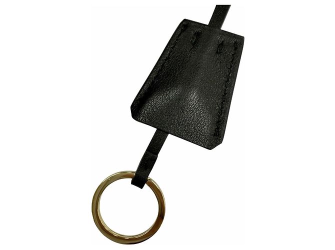 Borsa a tracolla in pelle Prada 1BC255 Demi-Lune con logo Triangle Nero - vista 12