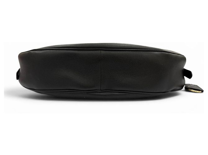 Borsa a tracolla in pelle Prada 1BC255 Demi-Lune con logo Triangle Nero - vista 5