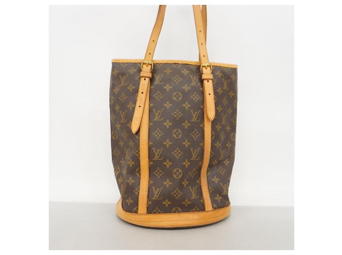 Borsa Tote Louis Vuitton Monogram Bucket GM M42236 Marrone - vista 10