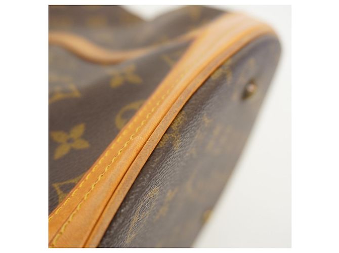 Borsa Tote Louis Vuitton Monogram Bucket GM M42236 Marrone - vista 8