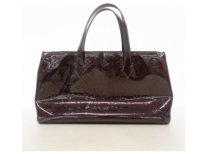 Borsa Louis Vuitton Vernis Wilshire PM Bordò - vista 10