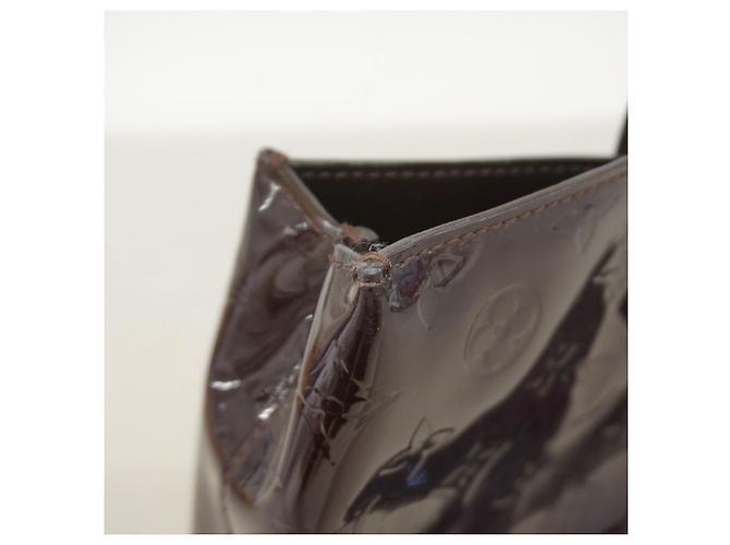 Borsa Louis Vuitton Vernis Wilshire PM Bordò - vista 6