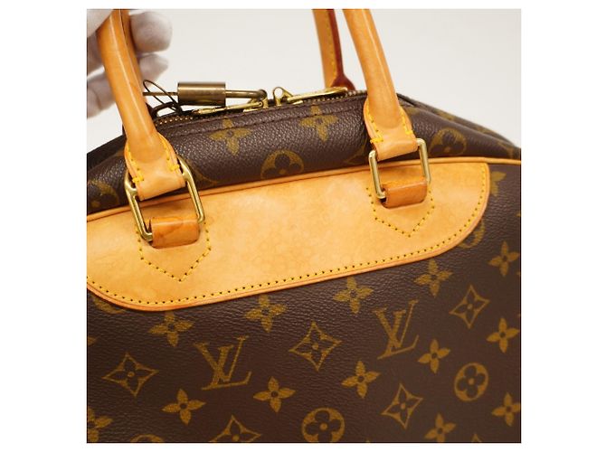 Borsa Louis Vuitton Monogram Deauville Marrone - vista 10