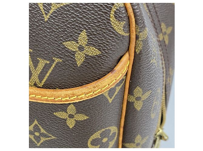 Borsa Louis Vuitton Monogram Deauville Marrone - vista 6