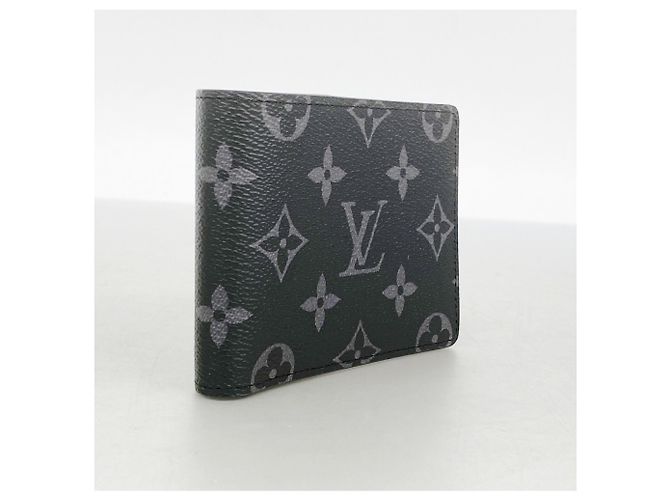 Portafoglio Slender Louis Vuitton Monogram Eclipse Nero - vista 2