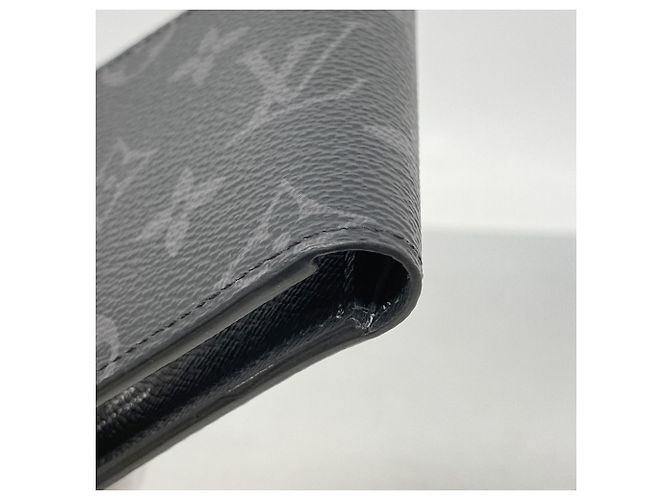 Portafoglio Slender Louis Vuitton Monogram Eclipse Nero - vista 6
