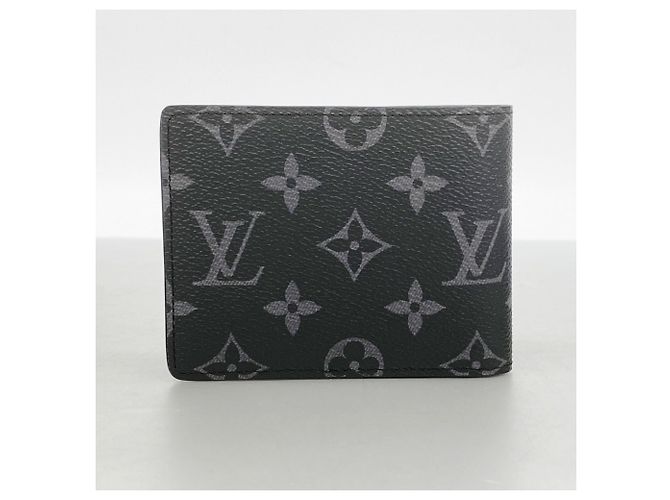 Portafoglio Slender Louis Vuitton Monogram Eclipse Nero - vista 7
