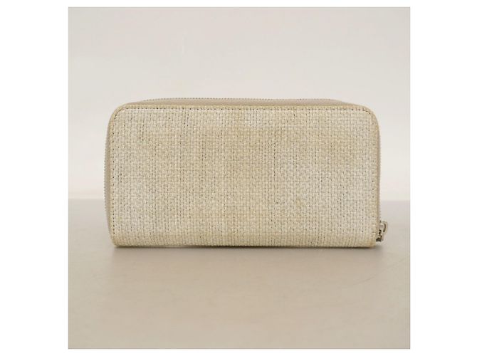 Cartera larga de tweed Chanel Deauville gris Castaño - vista 10