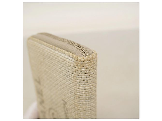 Cartera larga de tweed Chanel Deauville gris Castaño - vista 6