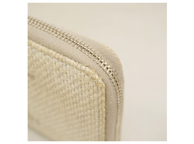 Cartera larga de tweed Chanel Deauville gris Castaño - vista 7
