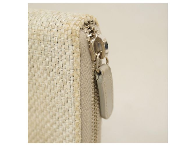 Cartera larga de tweed Chanel Deauville gris Castaño - vista 8