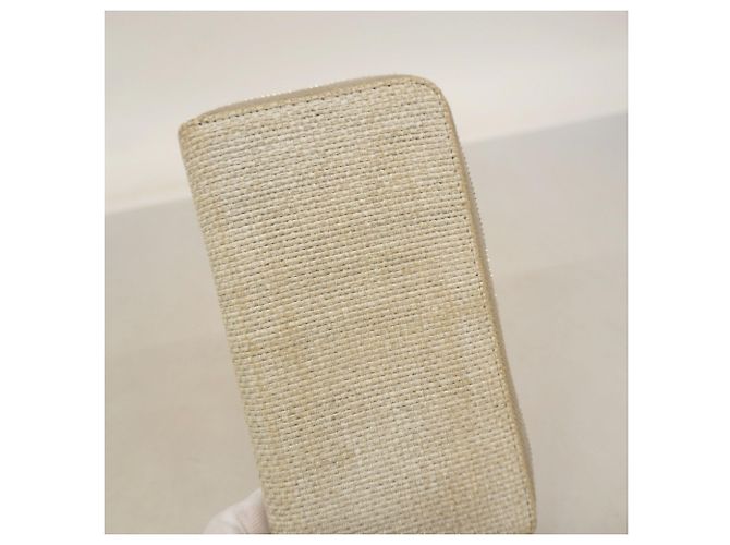 Cartera larga de tweed Chanel Deauville gris Castaño - vista 9