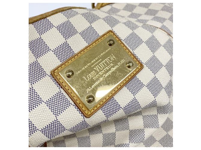 Borsa a Spalla Louis Vuitton Damier Azur Galliera PM Bianco - vista 10