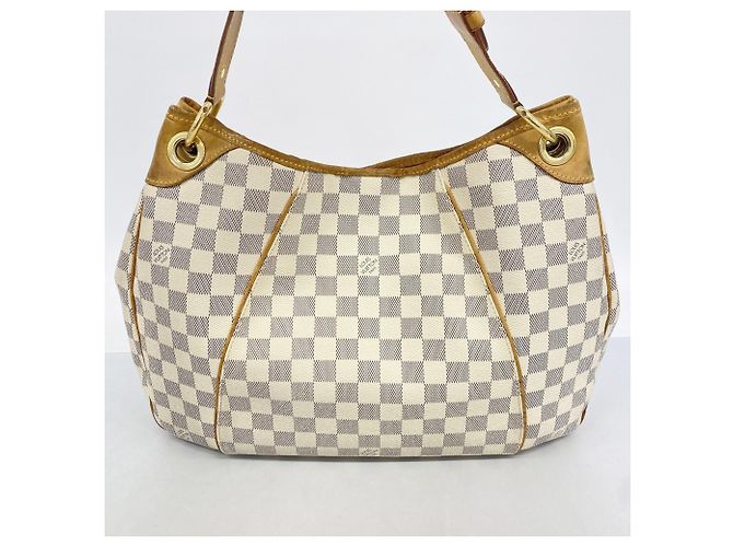 Borsa a Spalla Louis Vuitton Damier Azur Galliera PM Bianco - vista 11