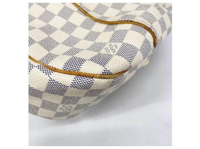 Borsa a Spalla Louis Vuitton Damier Azur Galliera PM Bianco - vista 6