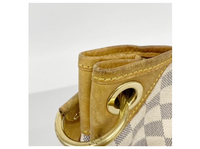 Borsa a Spalla Louis Vuitton Damier Azur Galliera PM Bianco - vista 7