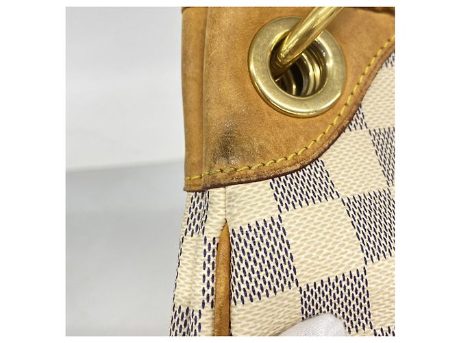 Borsa a Spalla Louis Vuitton Damier Azur Galliera PM Bianco - vista 8