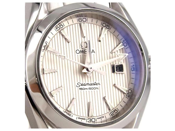 Omega Seamaster Aqua Terra Silver Quartz Armbanduhr - Ansicht 5