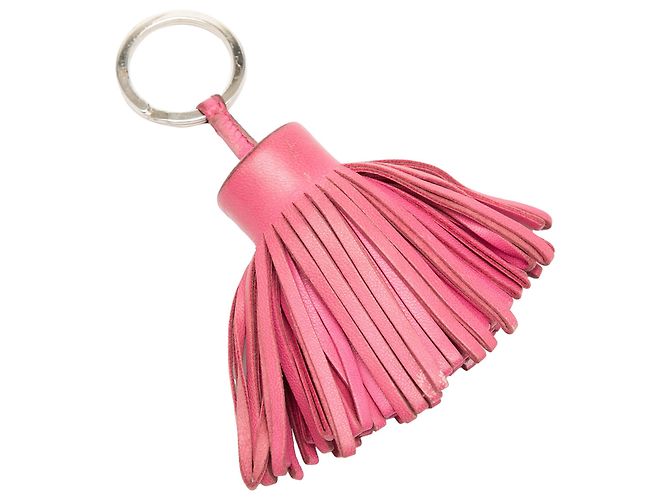 Ring Portachiavi Carmen in agnello Milo rosa Hermès - vista 2
